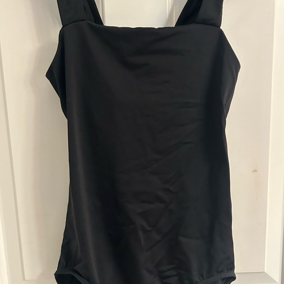 Balera Black Wide Strap Camisole Leotard - Picture 3 of 10